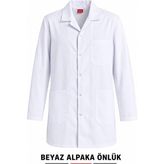 Alpaka Beyaz Iş Önlüğü - S