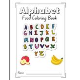 Alphabet food coloring book