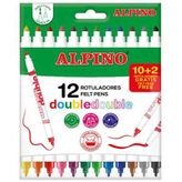Alpino Double 12 li Çift Taraflı Keçeli Kalem