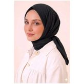 Alse Butik Siyah Bambu Kraş Eşarp