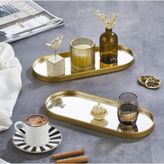 Altabi Aynalı Sunum Tepsisi – Gold Çerçeveli 12 X 30 Cm 2 Adet İster Tepsi / İster Duvar Aynası