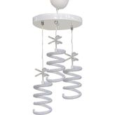 Altabi Rüzgar Led Avize 3lü Sarkıt Model Avize Beyaz