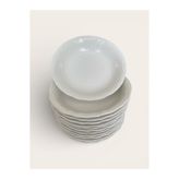 Altijara Desenli Beyaz Çukur Porselen Yemek Tabağı Günlük Ve Özel Gün Kullanım 19 cm 12’Li Set