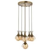 ALTILI YUVARLAK AVİZE GOLD A-176-6G