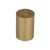 Altın 100 X 68 Mm Rustik Metalik Silindir Mum