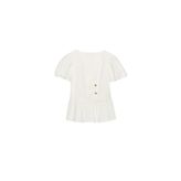 ALTIN DÜĞMELİ PEPLUM TOP