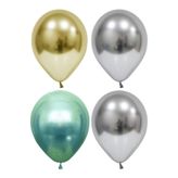 Altın-gümüş-yeşil Krom Balon 50 Adet