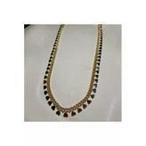 Altın Kaplama Kalp Pullu Gold Zincir Kolye (45+5 Cm)
