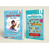 Altın Nokta Yayınları 1. Sınıf Altın Beyin Dikkat Ve Zeka Kitabı ile Matematik Test Kitabı Seti (2 Kitap)