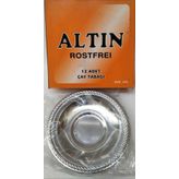 Altın Rostfrei 12 Adet Çelik Çay Tabağı