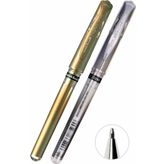 Altın Sarı Ve Gümüş Gri İmza Kalemi 2 Adet Uniball Signo Broad 1.0 Mm Roller Pilot Kalem Um-153 Yaldızlı Davetiye Kalemi