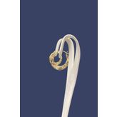 Altınaşkı Desenli Halka Altın Küpe