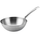 Altınbaşak Çelik Gümüş Saplı 30 cm Wok Tava