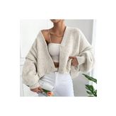 ALTINER Kadın Taş Rengi Oversize Triko Hırka