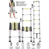 Alüminyum Katlanır Merdiven 2.6 Metre 9 Basamak 9 Basamak