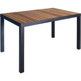 Aluseat Iroko Tablalı Alüminyum Masa 100X160