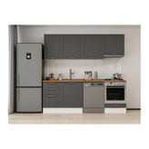 Alvinka 230X210 Cm Mbr_C Mutfak Dolabı, Antrasit Suntalam