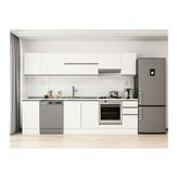 Alvinka 285X210 Cm Mutfak Dolabı, M E80S45S40 1 Beyaz Suntalam