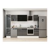 Alvinka 285X210 Cm Mutfak Dolabı, Mb E80B40S45 3 Antrasit Suntalam