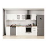 Alvinka 290X210 Cm Klasik Mebran Mutfak Dolabı, M E80S40S50 3 Mebran Beyaz Suntalam