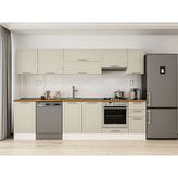 Alvinka 290X210 cm Klasik Mebran Mutfak Dolabı M-E80S50S40-1 Kumtaşı - Suntalam