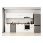 Alvinka 290X210 Cm Klasik Mebran Mutfak Dolabı, M E80S50S40 1 Mebran Beyaz Suntalam