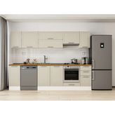 Alvinka 290X210 cm Klasik Mebran Mutfak Dolabı M-E90S40S40-1 Kumtaşı - Suntalam
