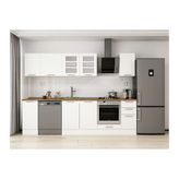 Alvinka 290X210 Cm Klasik Mebran Mutfak Dolabı, M E90S40S40 3 Mebran Beyaz Suntalam