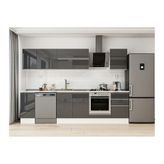 Alvinka 290X210 Cm Mutfak Dolabı, M E80S40S50 2 Antrasit Suntalam
