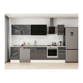 Alvinka 290X210 Cm Mutfak Dolabı, M E80S50S40 3 Antrasit Suntalam