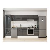 Alvinka 290X210 Cm Mutfak Dolabı, Mb E80B50S40 1 Antrasit Suntalam