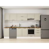 Alvinka 295X210 cm Klasik Mebran Mutfak Dolabı M-E80S45S50-1 Kumtaşı - Suntalam