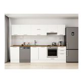 Alvinka 295X210 Cm Klasik Mebran Mutfak Dolabı, M E80S50S45 1 Mebran Beyaz Suntalam