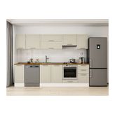 Alvinka 295X210 Cm Klasik Mebran Mutfak Dolabı, M E90S40S45 1 Mebran Kumtaşı Suntalam