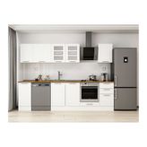 Alvinka 295X210 Cm Klasik Mebran Mutfak Dolabı, M E90S40S45 3 Mebran Beyaz Suntalam