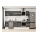 Alvinka 295X210 Cm Mutfak Dolabı, M E90S45S40 2 Antrasit Suntalam