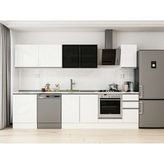 Alvinka 300X210 cm High Gloss Mutfak Dolabı M-E80S60S40-3 Beyaz - Suntalam