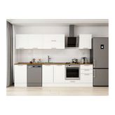 Alvinka 300X210 Cm Klasik Mebran Mutfak Dolabı, M E80S50S50 2 Mebran Beyaz Suntalam