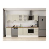 Alvinka 300X210 Cm Klasik Mebran Mutfak Dolabı, M E90S50S40 3 Mebran Kumtaşı Suntalam