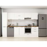 Alvinka 300X210 cm Klasik Mebran Mutfak Dolabı MB-E80B40S60-1 Beyaz - Suntalam