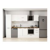 Alvinka 300X210 Cm Klasik Mebran Mutfak Dolabı, Mb E90B45S45 2 Mebran Beyaz Suntalam