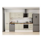Alvinka 300X210 Cm Klasik Mebran Mutfak Dolabı, Mb E90B45S45 2 Mebran Kumtaşı Suntalam