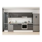 Alvinka 300X210 Cm Mutfak Dolabı, Mb E80B40S60 1 Antrasit Suntalam