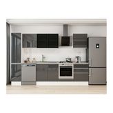 Alvinka 300X210 Cm Mutfak Dolabı, Mb E80B40S60 3 Antrasit Suntalam