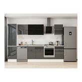 Alvinka 300X210 Cm Mutfak Dolabı, Mb E80B50S50 3 Antrasit Suntalam