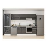 Alvinka 300X210 Cm Mutfak Dolabı, Mb E80B60S40 1 Antrasit Suntalam