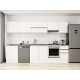 Alvinka 305X210 cm High Gloss Mutfak Dolabı M-E80S60S45-1 Beyaz - Suntalam