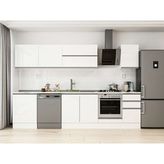 Alvinka 305X210 cm High Gloss Mutfak Dolabı M-E80S60S45-2 Beyaz - Suntalam