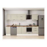 Alvinka 305X210 Cm Klasik Mebran Mutfak Dolabı, M E80S45S60 2 Mebran Kumtaşı Suntalam