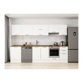 Alvinka 305X210 Cm Klasik Mebran Mutfak Dolabı, M E80S60S45 1 Mebran Beyaz Suntalam